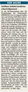 Kommentar Rheinpfalz zur Lunette 38 vom 19.8.2014