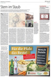 Bericht der Rheinpfalz am Sonntag zur Festung Landau