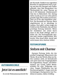 Meinungen im Wochenspiegel vom 2.8.2014