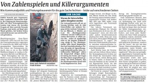 Zahlenspiele zur Stellungnahme des Vereins bzgl. der Unterschriftensammlung zum Erhalt der Landauer Festungsreste